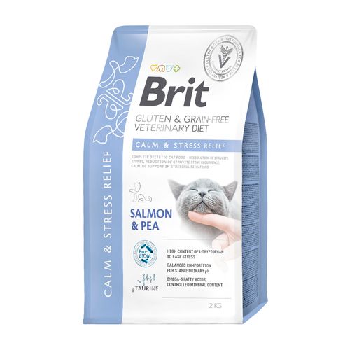 Brit Veterinary Diets Cat Grain Free Calm & Stress Relief 2 kg
