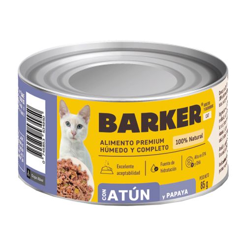 Barker Cat Alimento Húmedo Con Atún y Papaya