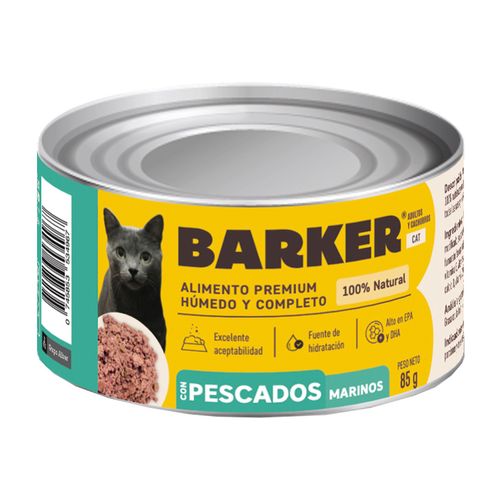 Barker Cat Alimento Húmedo Con Pescados Marinos