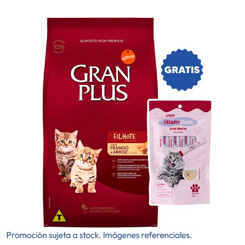 Gran Plus Gato Kitten Pollo y Arroz 10 kg