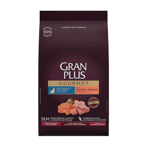 Gran Plus Gourmet Gato Castrado Salmón y Pollo 10 kg