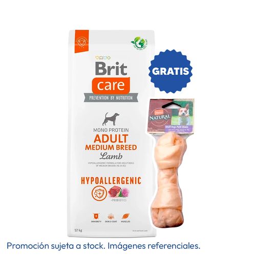 Brit Care Dog Hypoallergenic Adult Medium Breed Lamb 12 kg