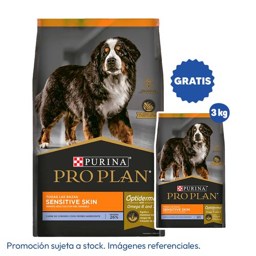 Pro Plan Adulto Todas Las Razas Sensitive Skin Cordero 15 kg