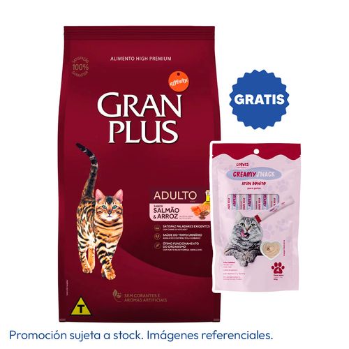 Gran Plus Gato Adulto Salmón y Arroz 10 kg