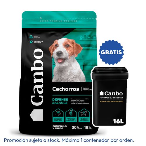 Canbo Defense Balance Cachorro Raza Pequeña Pollo y Arroz 7 kg