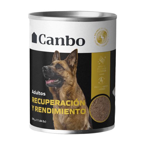 Canbo Paté Recuperación y Rendimiento Para Perros Adultos 330 gr