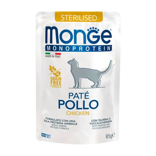 Monge Monoprotein Feline Sterilized Paté Pollo 85 gr
