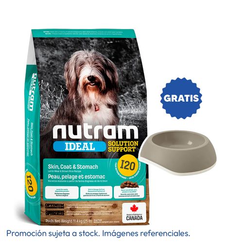 Nutram I20 Sensitive Skin, Coat & Stomach Lamb 11.4 kg