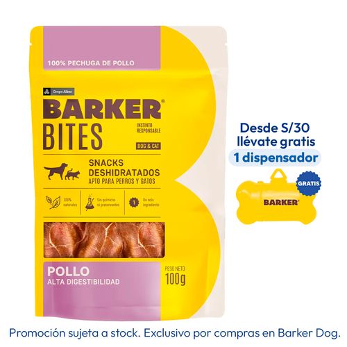Barker Bites Pollo Deshidratado 100 gr
