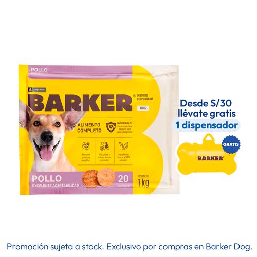 Barker Pollo 1 kg (20 Hamburguesas)