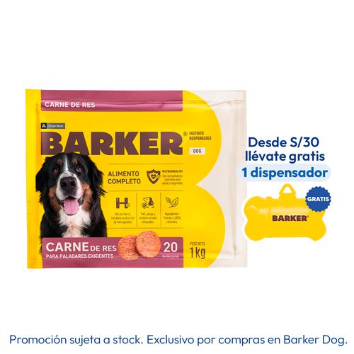 Barker Carne De Res 1 kg (20 Hamburguesas)