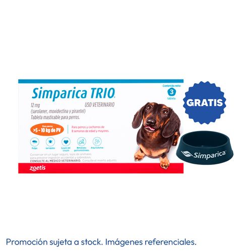 Simparica Trío 5 - 10 kg X3 Tabletas