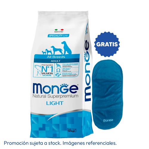 Monge Canine Adult Light Salmón 12 kg