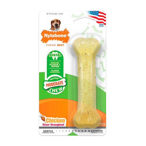 Nylabone Juguete Para Perro Flexi Chew Bone Chicken - Wolf