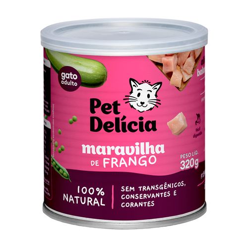 Pet Delícia Alimento Húmedo Gato Maravilla De Pollo 320 gr