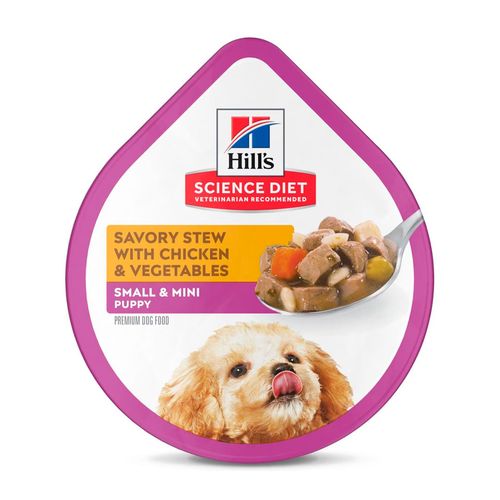 Hill's Science Diet Puppy Small & Mini Estofado De Pollo y Vegetales 99 gr