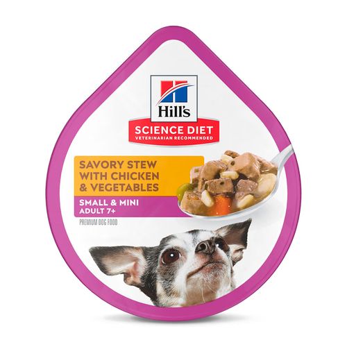 Hill's Science Diet Adult 7+ Small & Mini Estofado De Pollo y Vegetales 99 gr