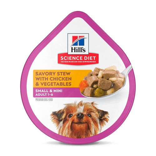 Hill's Science Diet Adult Small & Mini Estofado De Pollo y Vegetales 99 gr