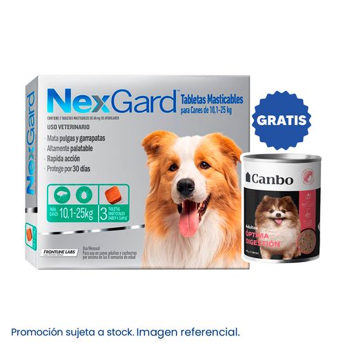 Nexgard 10.1 - 25 kg X3 Tabletas