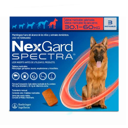 Nexgard Spectra 30 - 60 kg X3 Tabletas