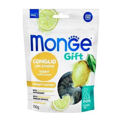 Monge Gift Canine Súper M Immunity Support (Conejo Con Limón) 150 gr