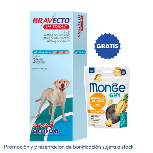 Bravecto 1M Triple 20 - 40 kg (400 mg)