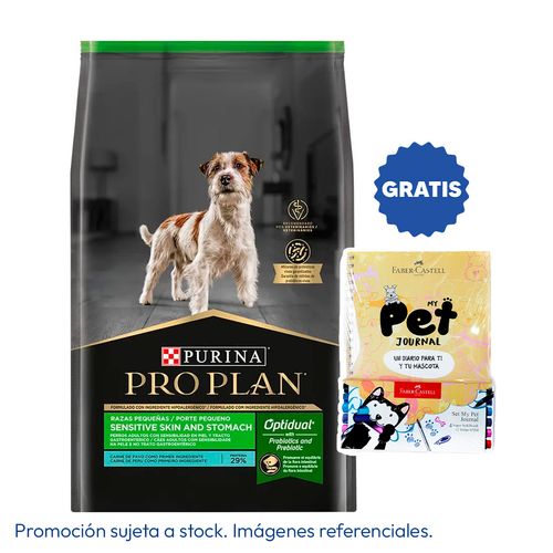 Pro Plan Sensitive Skin And Stomach Perro Adulto Raza Pequeña 3 kg