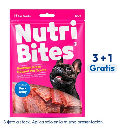 NutriBites Snacks Para Perros Duck Jerky 100 gr
