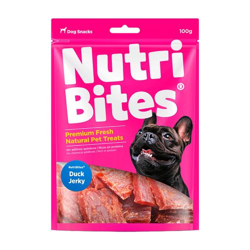 NutriBites Snacks Para Perros Duck Jerky 100 gr