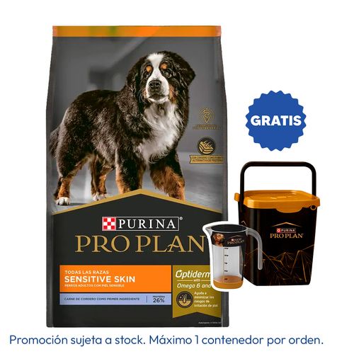 Pro Plan Adulto Todas Las Razas Sensitive Skin Cordero 15 kg