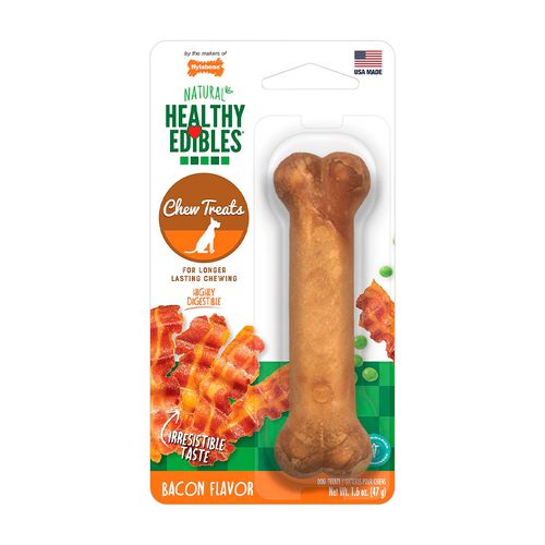 Nylabone Snack Para Perro Healthy Edibles Longer Lasting Bacon 47 gr