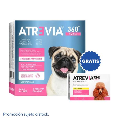 Atrevia 360 Small (5 kg - 10 kg) X4 Tabletas