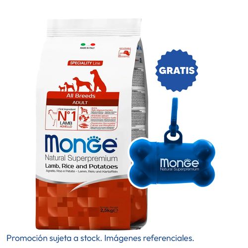 Monge Canine Adult Cordero, Arroz y Papa 2.5 kg
