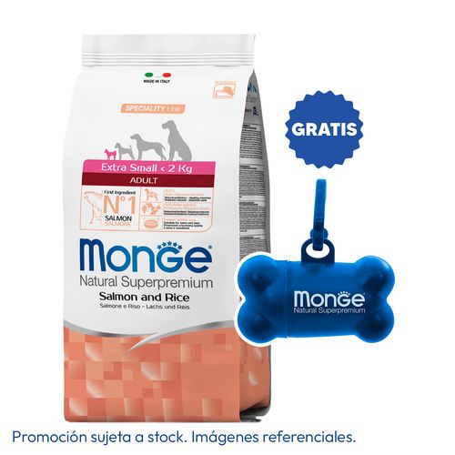 Monge Canine Adult Extra Small Salmón y Arroz 2.5 kg