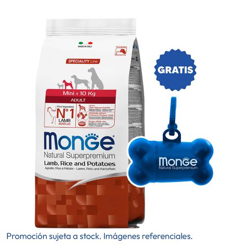 Monge Canine Mini Adult Cordero, Arroz y Papa 2.5 kg