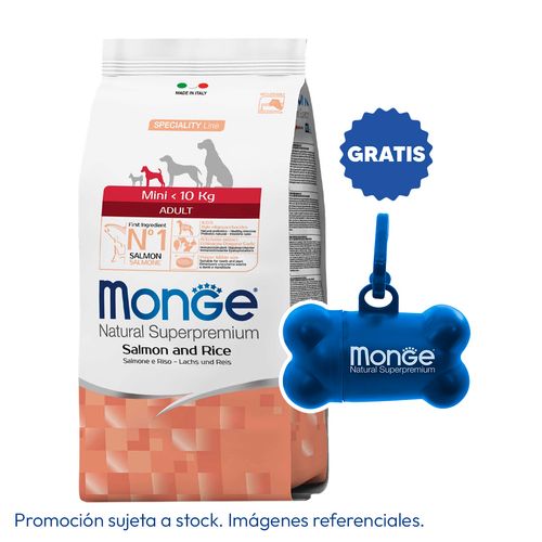 Monge Canine Mini Adult Salmón y Arroz 2.5 kg