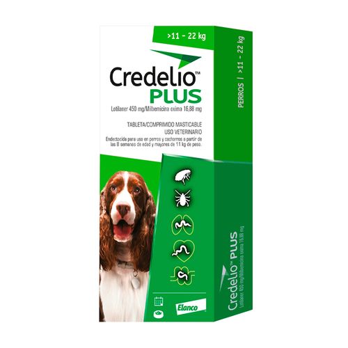 Credelio Plus 11 kg - 22 kg (450 mg) X3 Tabletas