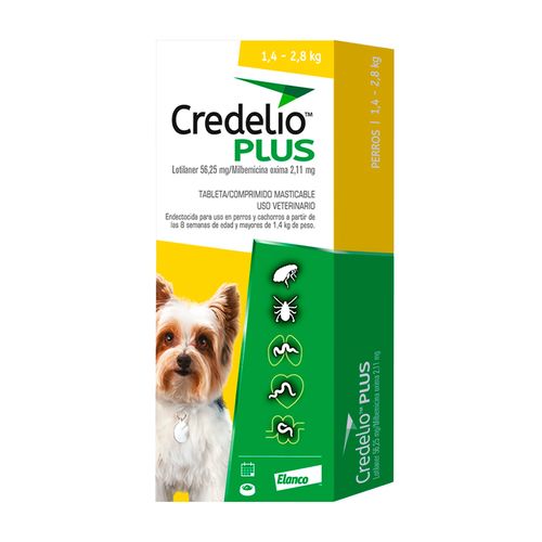 Credelio Plus 1.4 kg - 2.8 kg (56 mg) X3 Tabletas