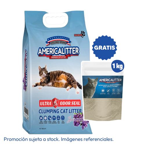 America Litter Arena Ultra Odor Seal Lavanda 15 kg