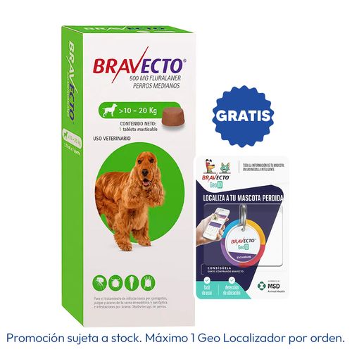 Bravecto 10 - 20 kg (500 mg)