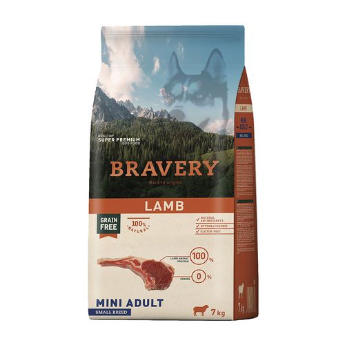 Bravery Adulto Raza Mini y Pequeña Cordero 7 kg
