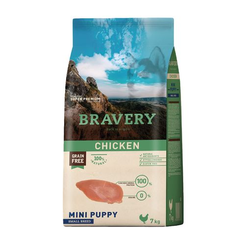 Bravery Cachorro Raza Mini y Pequeña Pollo 7 kg