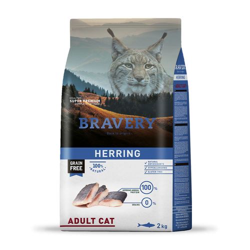 Bravery Gato Adulto Arenque 2 kg