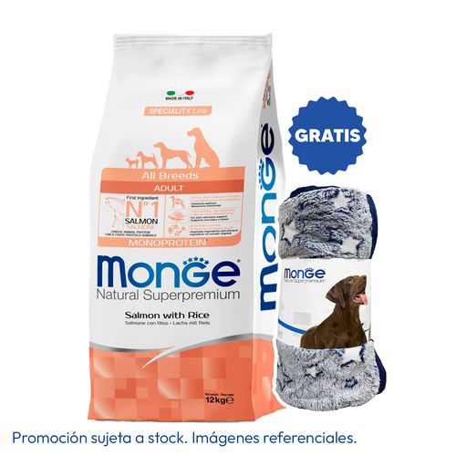 Monge Canine Adult Salmón y Arroz 12 kg
