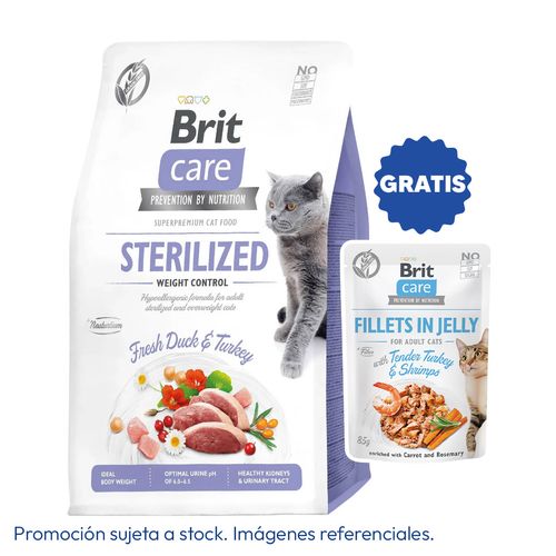Brit Care Cat Sterilized Weight Control Duck & Turkey 2 kg