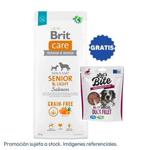 Brit Care Dog Grain-Free Senior & Light Salmon 12 kg