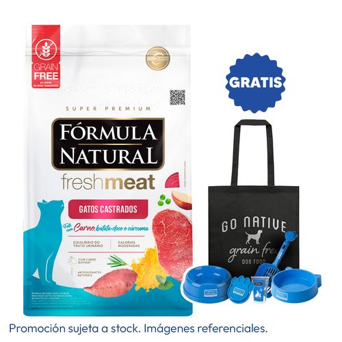 Fórmula Natural Fresh Meat Gato Castrado Carne 7 kg