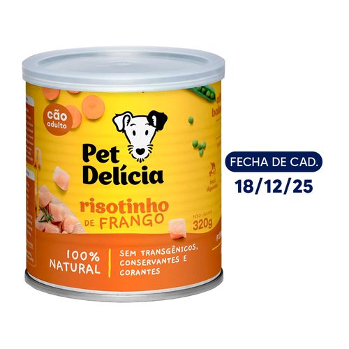 Pet Delícia Alimento Húmedo Perro Rissoto De Pollo 320 gr