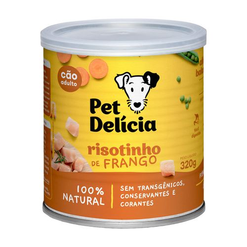 Pet Delícia Alimento Húmedo Perro Rissoto De Pollo 320 gr