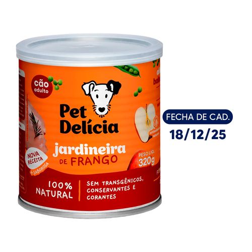 Pet Delícia Alimento Húmedo Perro Pollo a La Jardinera 320 gr